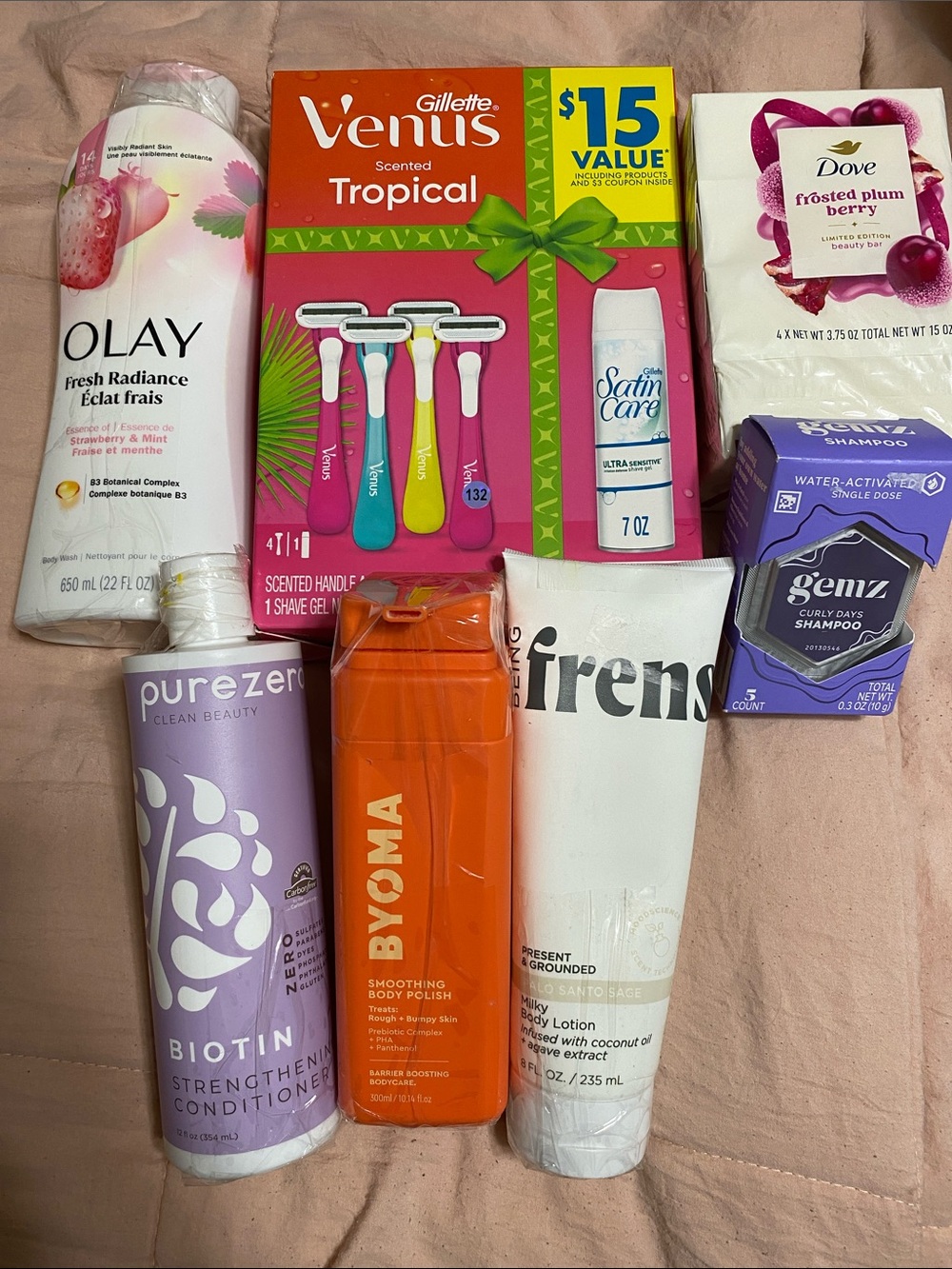 Huge bundle of brand new body care hygiene products. Top brands free gifts